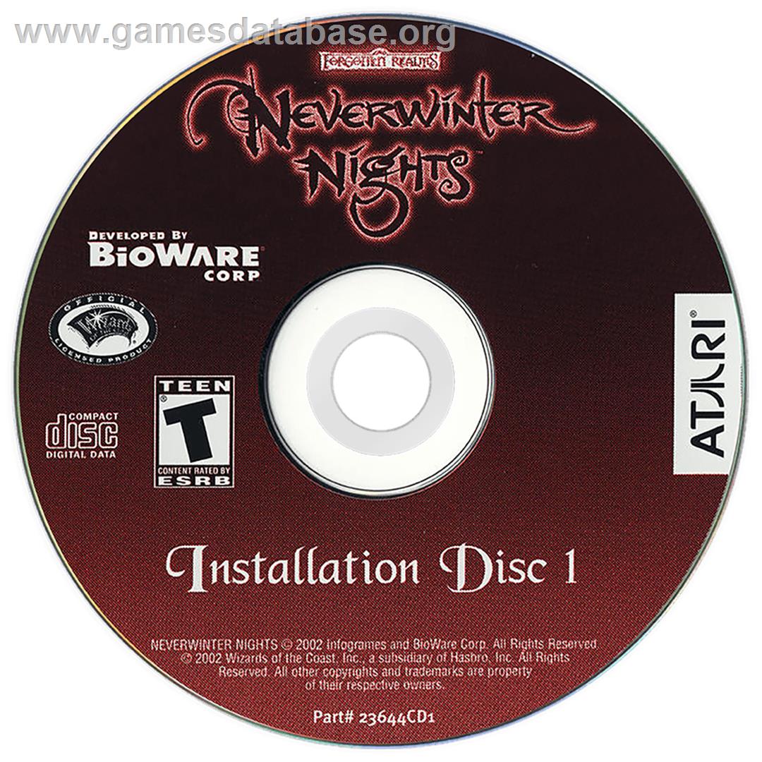 Neverwinter Nights - Microsoft Windows - Artwork - Cartridge