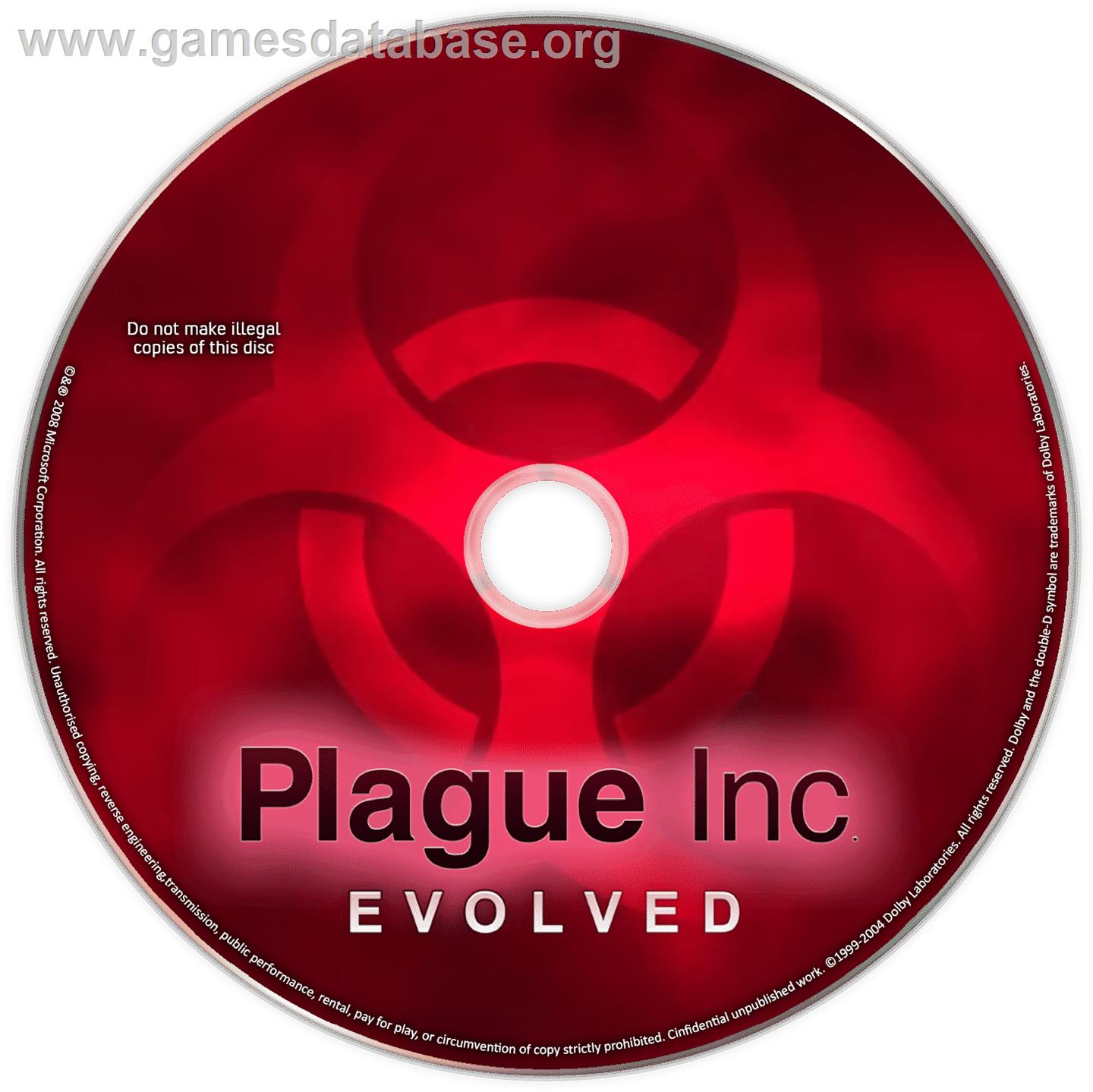 Plague Inc. - Evolved - Microsoft Windows - Artwork - Cartridge