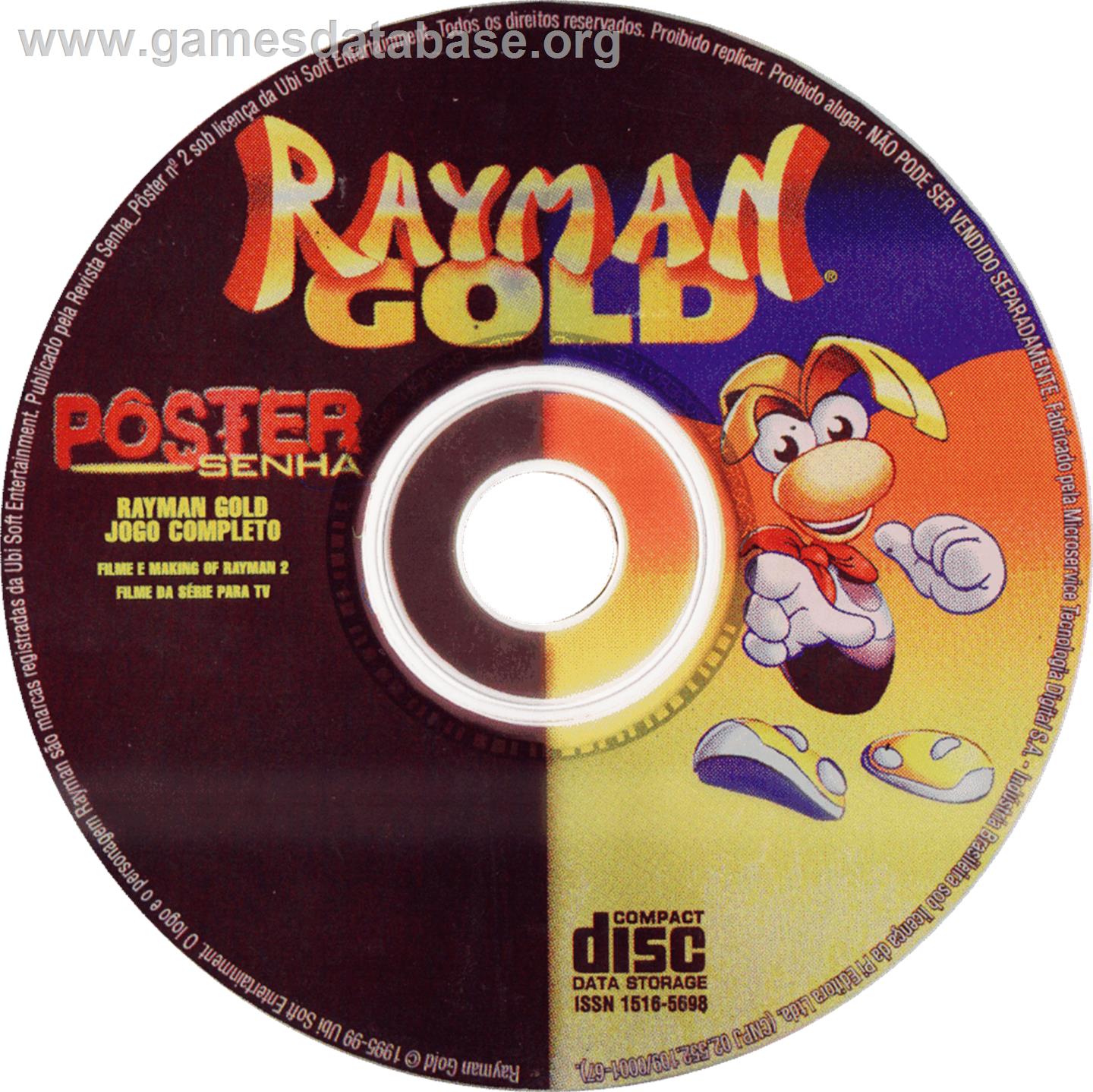 Rayman Gold - Microsoft Windows - Artwork - Cartridge