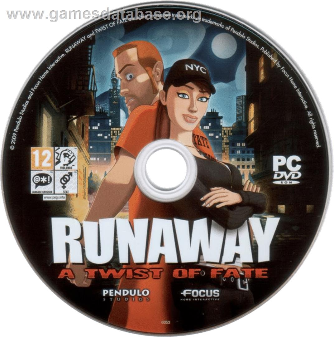 Runaway - A Twist of Fate - Microsoft Windows - Artwork - Cartridge