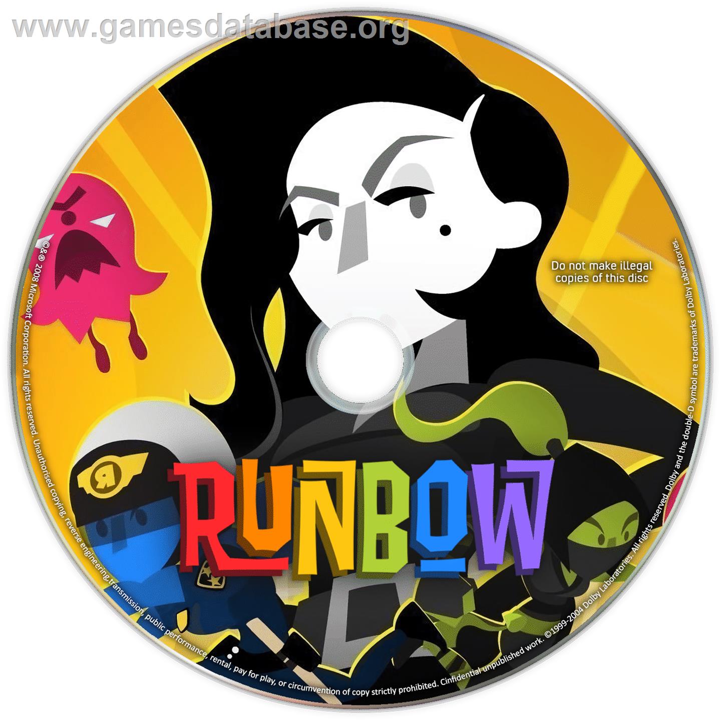 Runbow - Microsoft Windows - Artwork - Cartridge