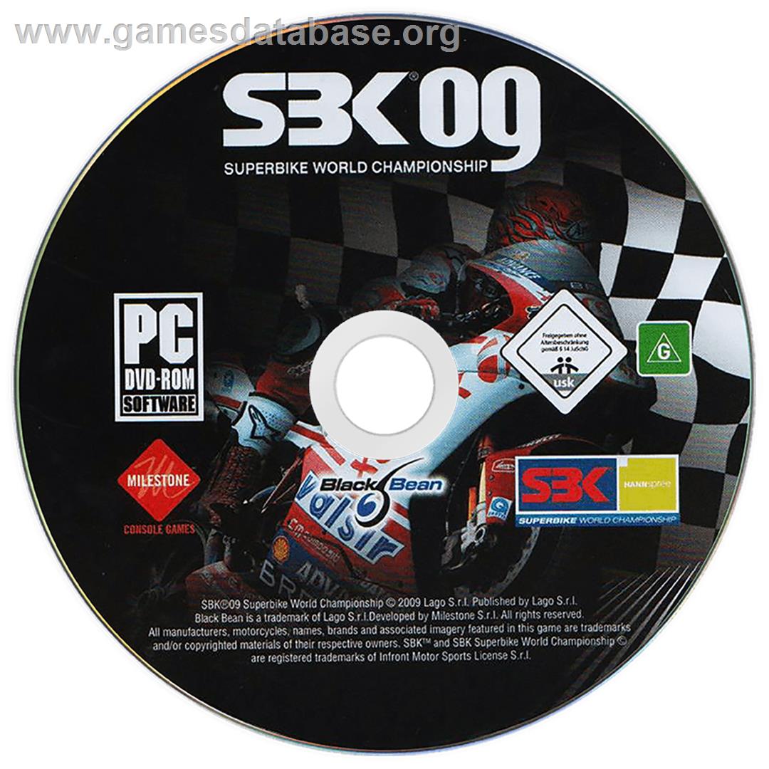 SBK 09 - Superbike World Championship - Microsoft Windows - Artwork - Cartridge