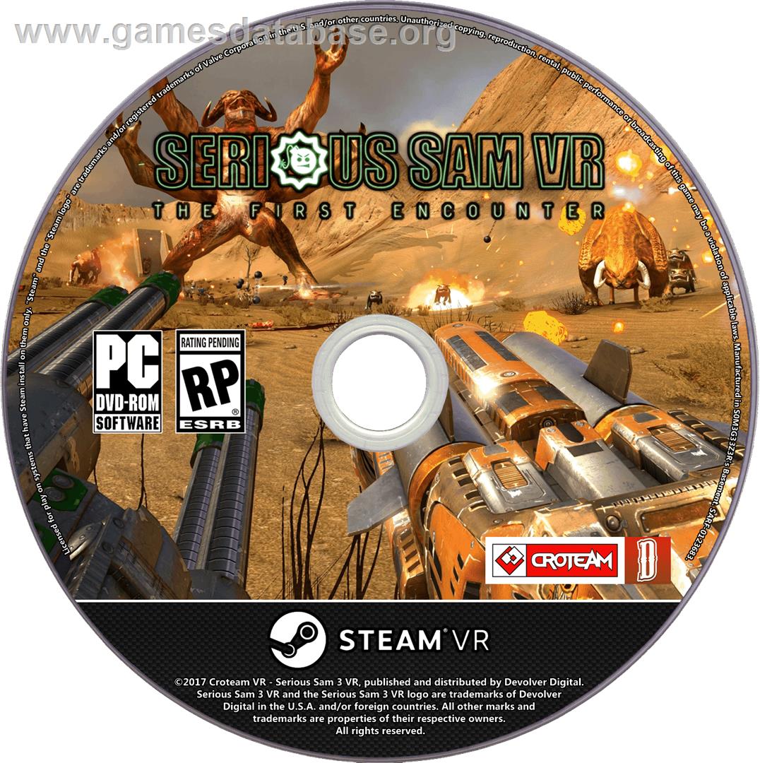 Serious Sam VR - The First Encounter - Microsoft Windows - Artwork - Cartridge