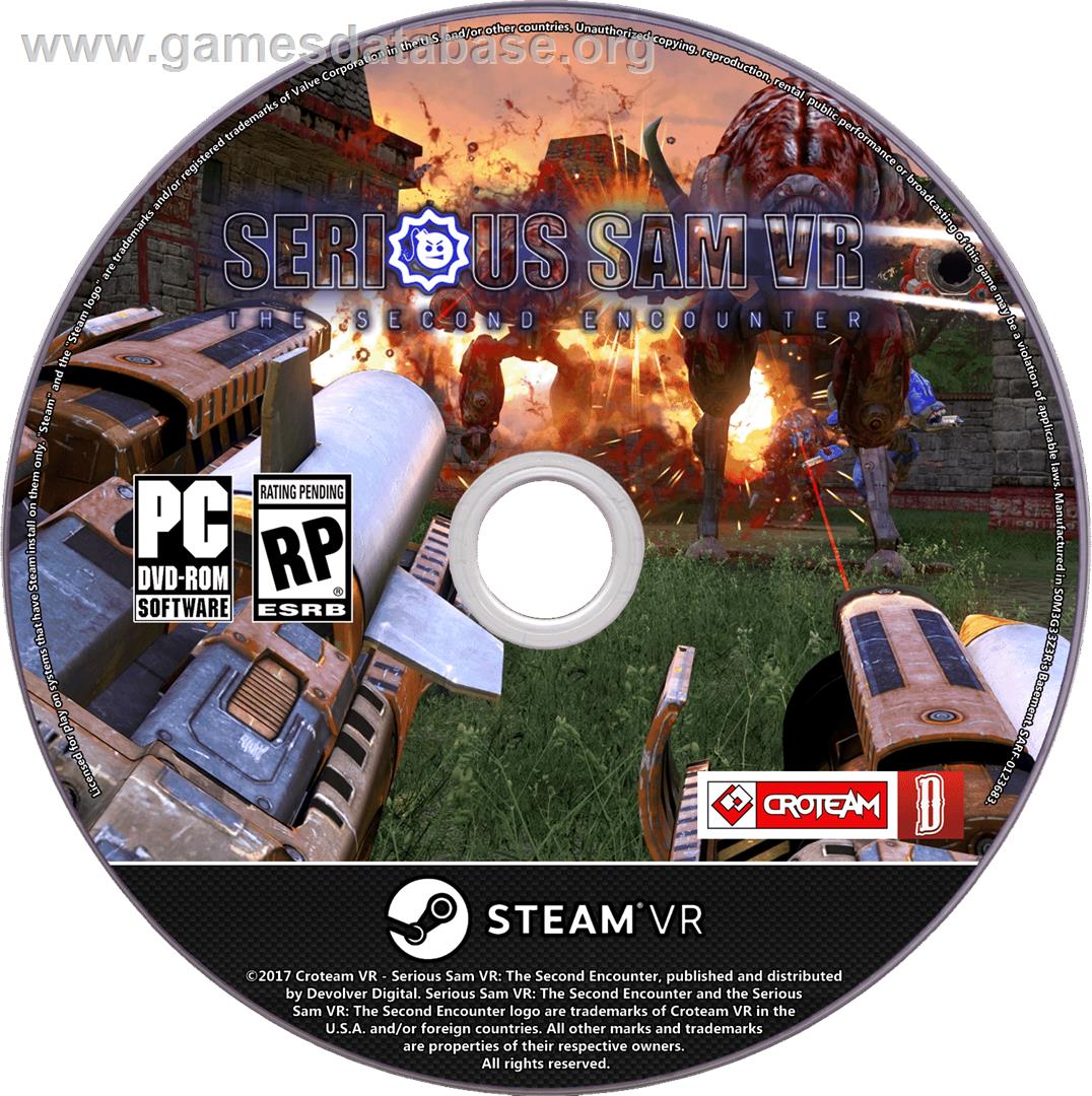 Serious Sam VR - The Second Encounter - Microsoft Windows - Artwork - Cartridge