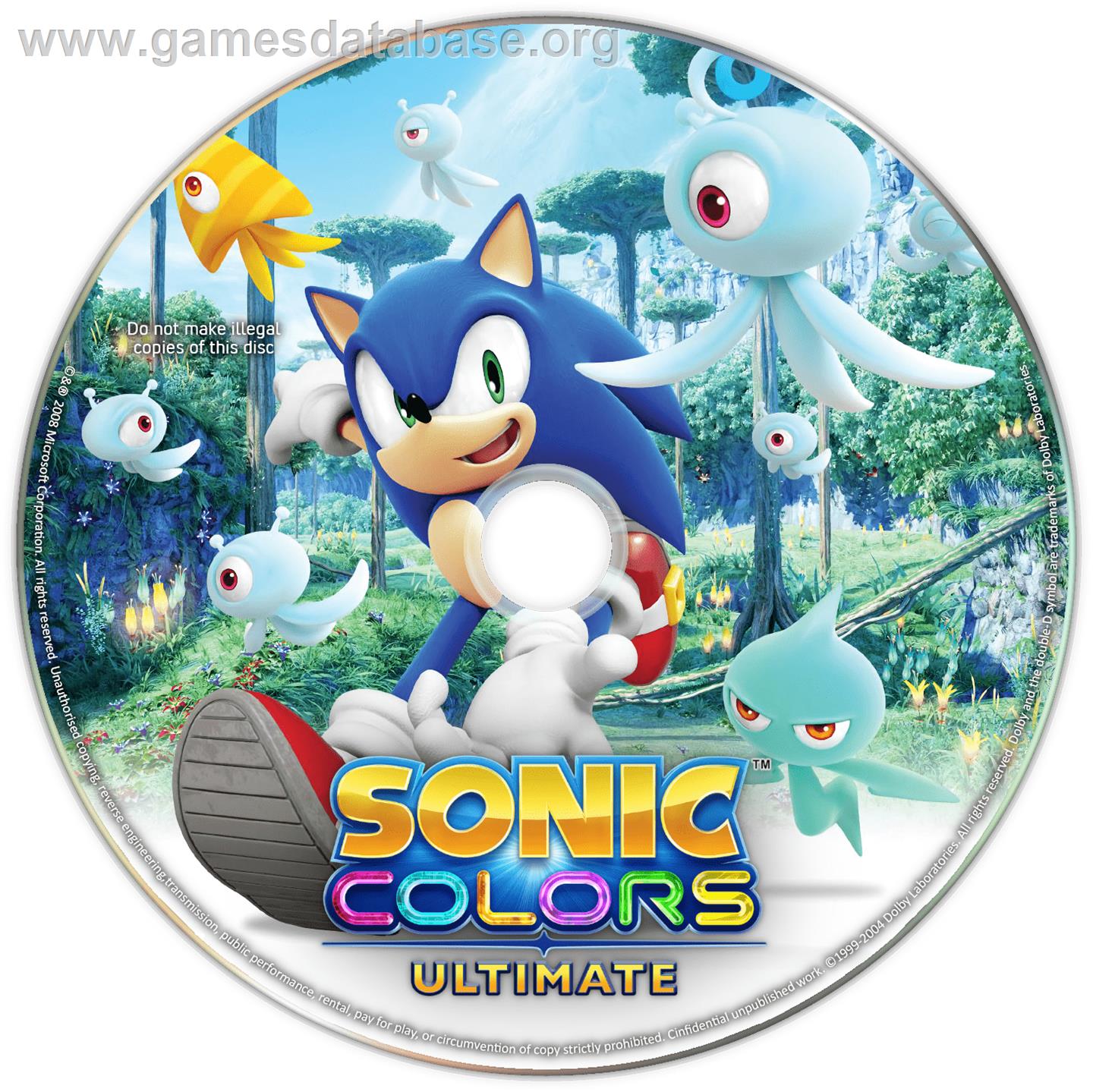 Sonic Colors - Ultimate - Microsoft Windows - Artwork - Cartridge