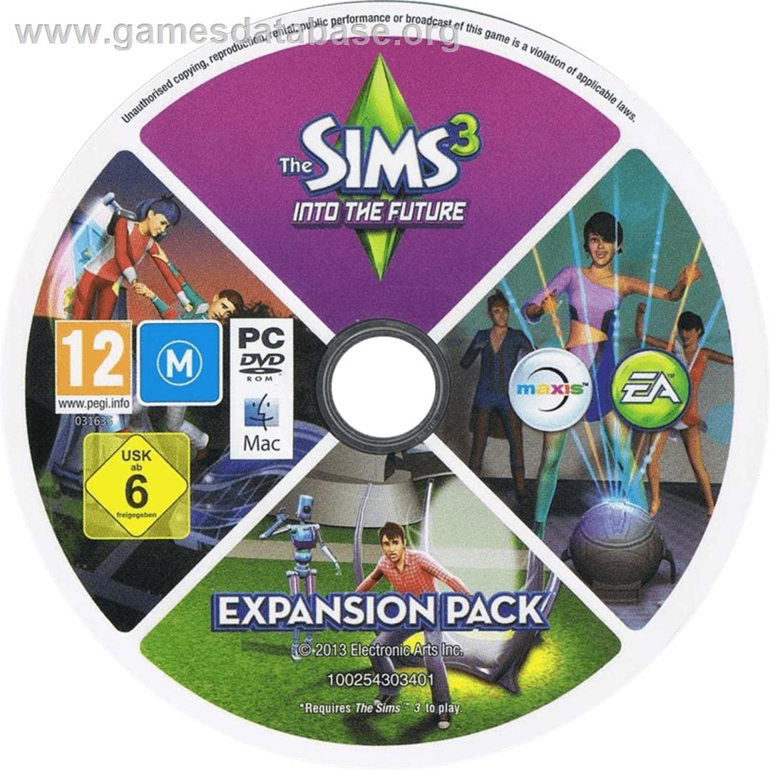 The Sims 3 - Into the Future - Microsoft Windows - Artwork - Cartridge