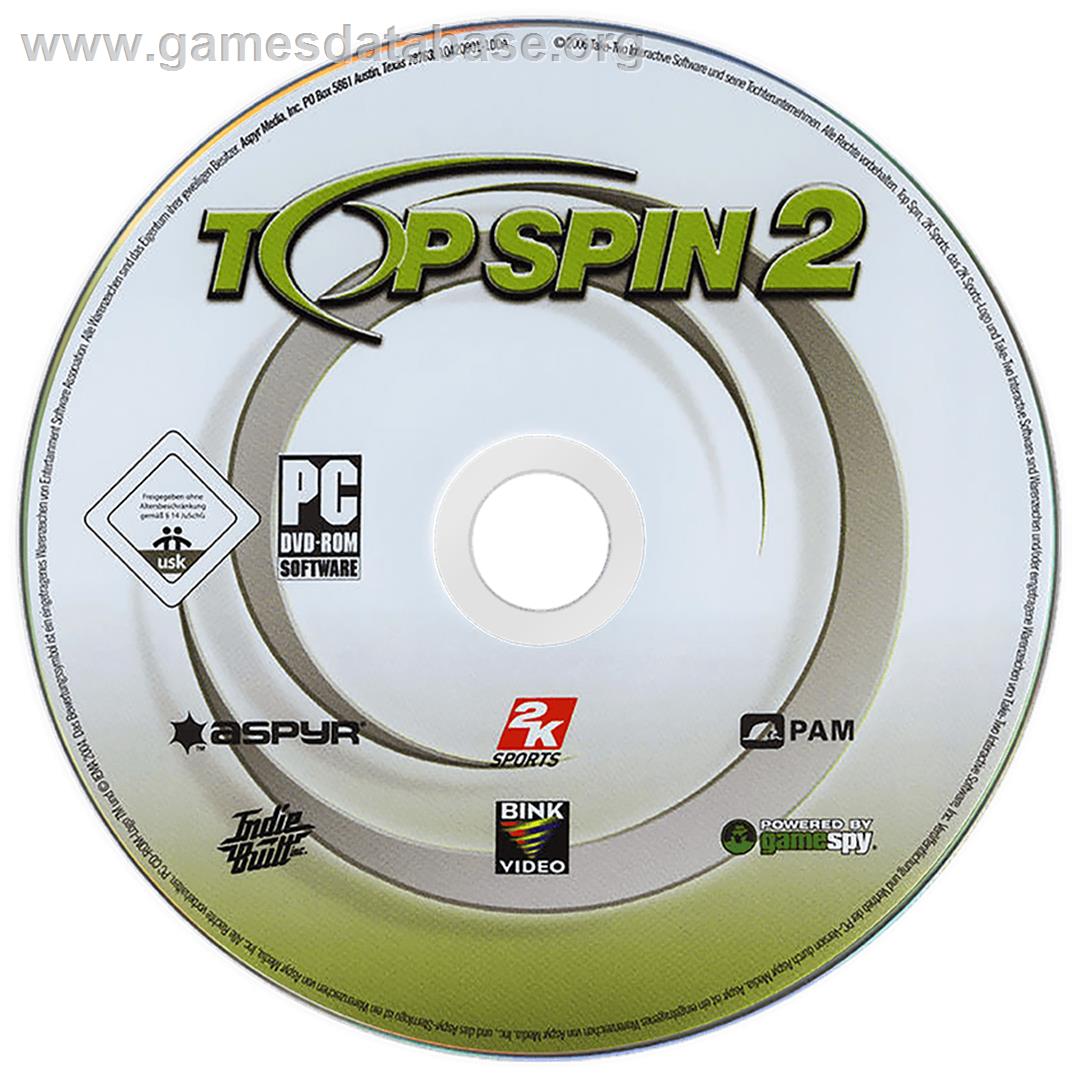 Top Spin 2 - Microsoft Windows - Artwork - Cartridge