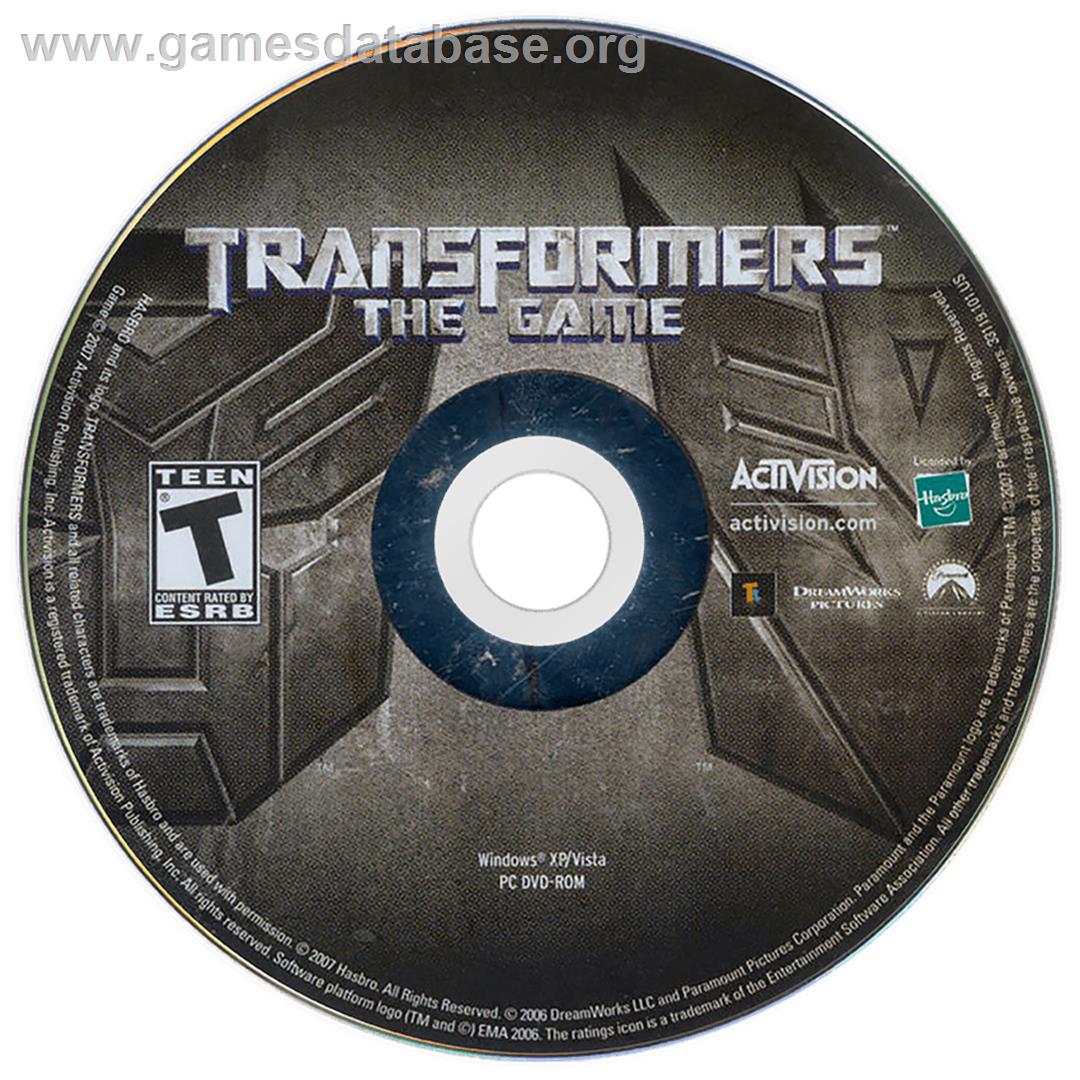 Transformers - The Game - Microsoft Windows - Artwork - Cartridge