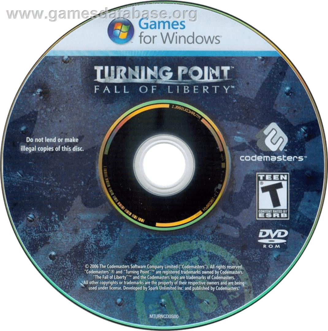 Turning Point - Fall of Liberty - Microsoft Windows - Artwork - Cartridge