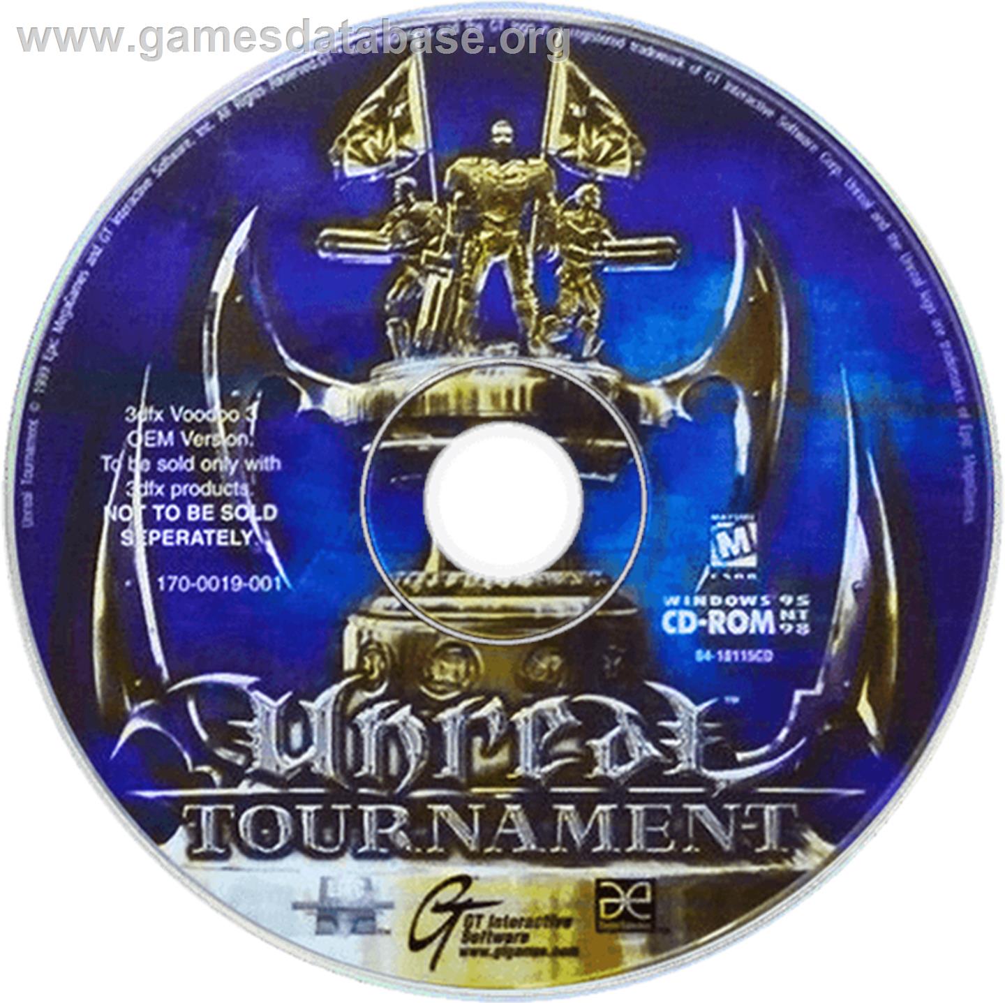 Unreal Tournament - Microsoft Windows - Artwork - Cartridge