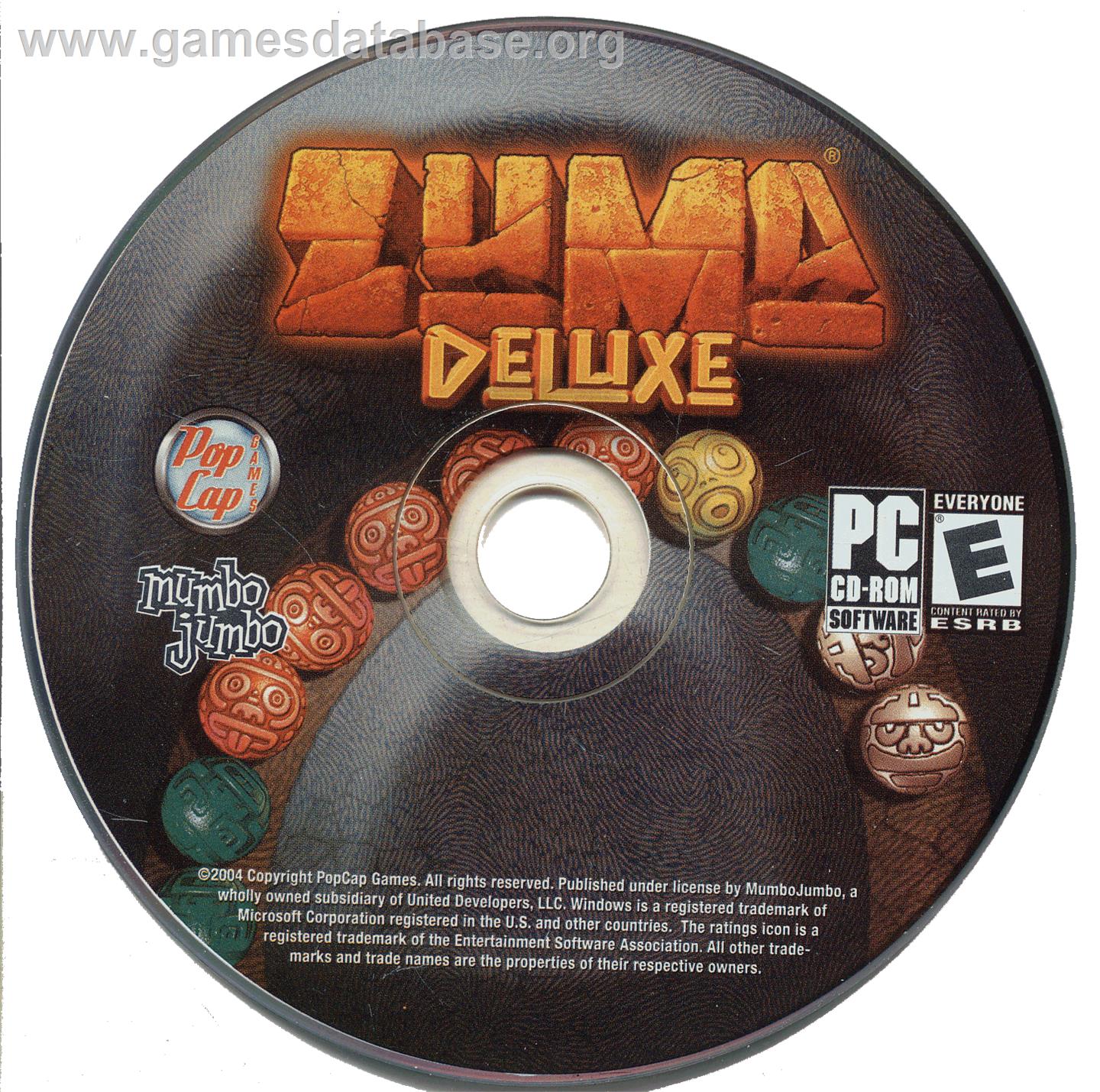 Zuma Deluxe - Microsoft Windows - Artwork - Cartridge