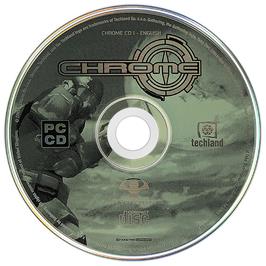 Artwork on the Disc for Chrome on the Microsoft Windows.