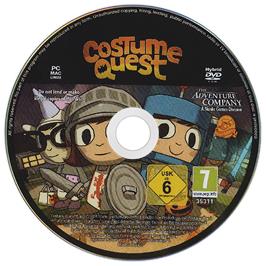 Artwork on the Disc for Costume Quest on the Microsoft Windows.
