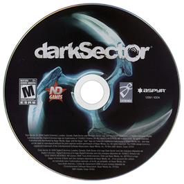 Artwork on the Disc for Dark Sector on the Microsoft Windows.