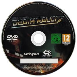 Artwork on the Disc for Death Rally on the Microsoft Windows.