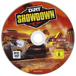 Artwork on the Disc for DiRT Showdown on the Microsoft Windows.