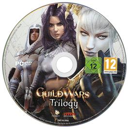Artwork on the Disc for Guild Wars Trilogy on the Microsoft Windows.