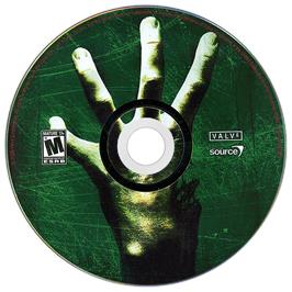 Artwork on the Disc for Left 4 Dead on the Microsoft Windows.