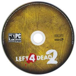 Artwork on the Disc for Left 4 Dead 2 on the Microsoft Windows.