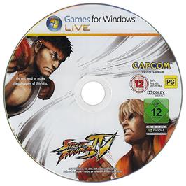 Artwork on the Disc for Street Fighter IV on the Microsoft Windows.