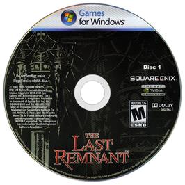 Artwork on the Disc for The Last Remnant on the Microsoft Windows.