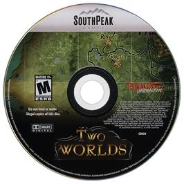 Artwork on the Disc for Two Worlds on the Microsoft Windows.