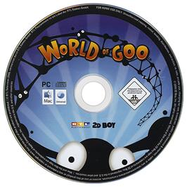 Artwork on the Disc for World of Goo on the Microsoft Windows.