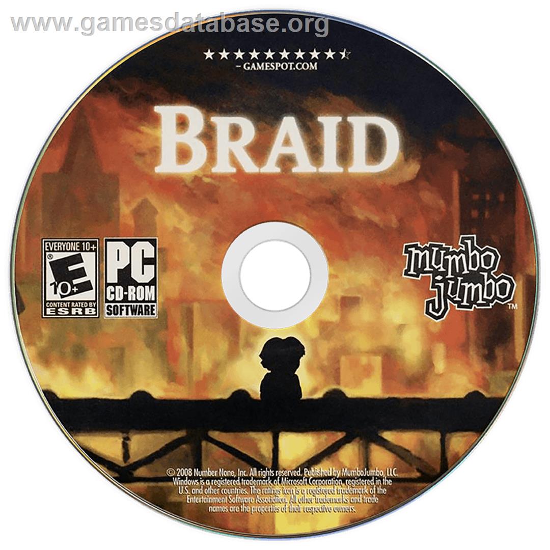 Braid - Microsoft Windows - Artwork - Disc