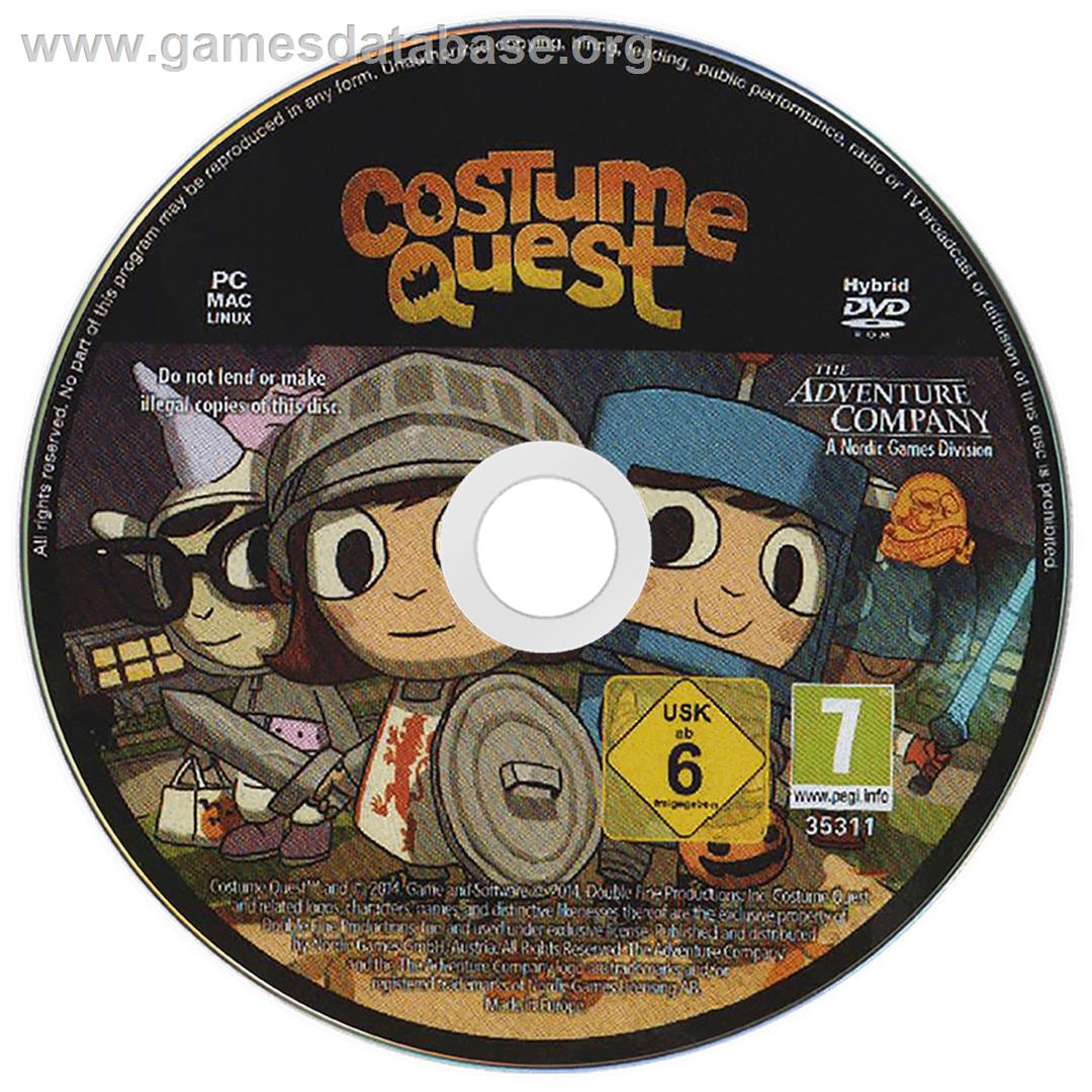 Costume Quest - Microsoft Windows - Artwork - Disc