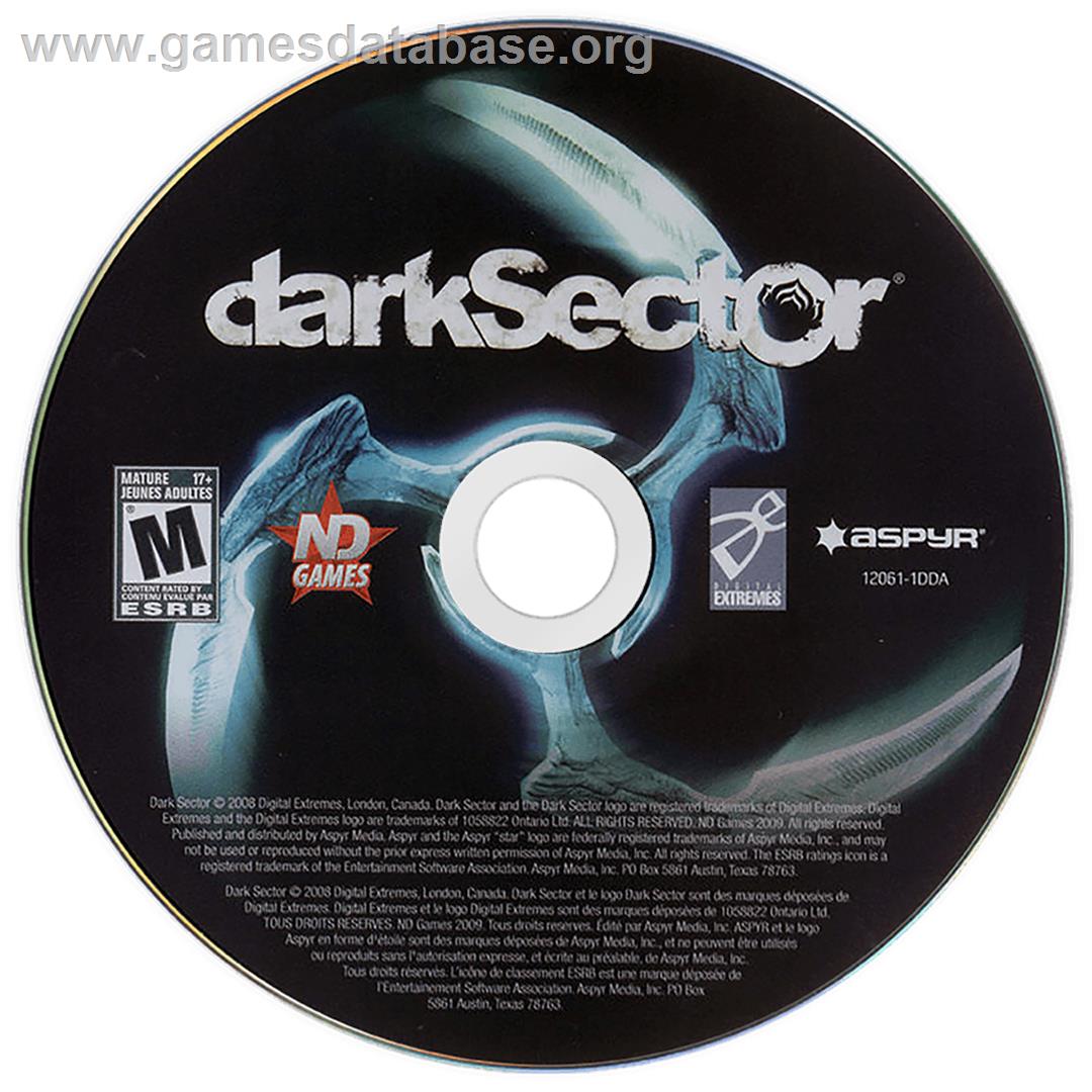 Dark Sector - Microsoft Windows - Artwork - Disc