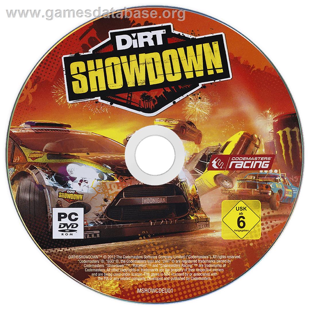 DiRT Showdown - Microsoft Windows - Artwork - Disc