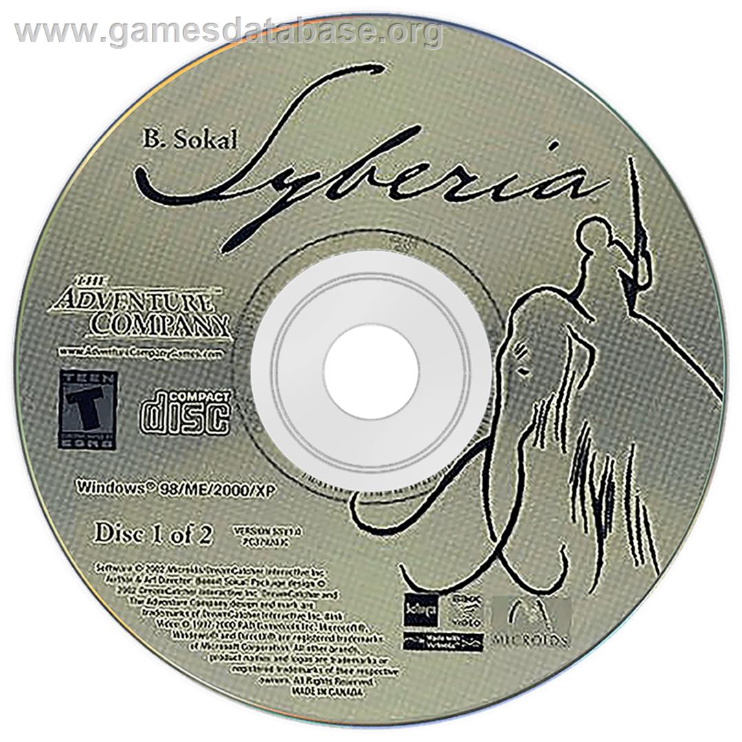 Syberia - Microsoft Windows - Artwork - Disc