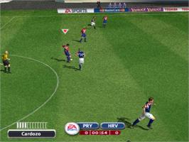 In game image of 2002 FIFA World Cup on the Microsoft Windows.