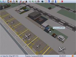 In game image of Airport Tycoon on the Microsoft Windows.