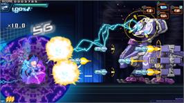 In game image of Azure Striker Gunvolt 2 on the Microsoft Windows.