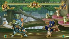 In game image of Battle Fantasia - Revised Edition on the Microsoft Windows.