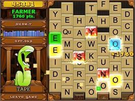 In game image of Bookworm Deluxe on the Microsoft Windows.