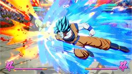 In game image of Dragon Ball FighterZ on the Microsoft Windows.