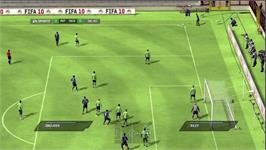 In game image of FIFA Soccer 10 on the Microsoft Windows.