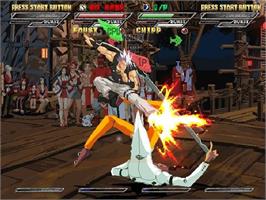In game image of Guilty Gear Isuka on the Microsoft Windows.