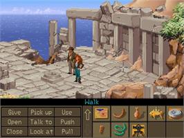 In game image of Indiana Jones and the Fate of Atlantis on the Microsoft Windows.