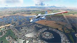 In game image of Microsoft Flight Simulator on the Microsoft Windows.
