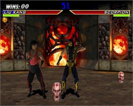 In game image of Mortal Kombat 4 on the Microsoft Windows.