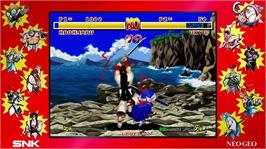 In game image of Samurai Shodown NeoGeo Collection on the Microsoft Windows.