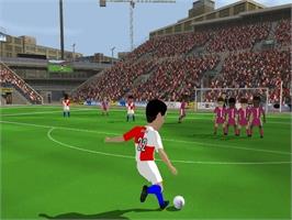 In game image of Sensible Soccer 2006 on the Microsoft Windows.