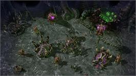 In game image of StarCraft 2 - Heart of the Swarm (Collector's Edition) on the Microsoft Windows.