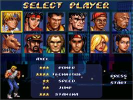 In game image of Streets of Rage Remake on the Microsoft Windows.