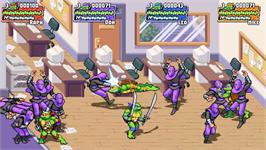 In game image of Teenage Mutant Ninja Turtles - Shredder's Revenge on the Microsoft Windows.