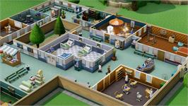 In game image of Two Point Hospital on the Microsoft Windows.