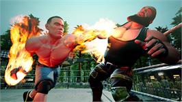 In game image of WWE 2K Battlegrounds on the Microsoft Windows.